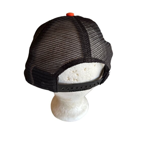 Moon Taxi Orange Black Embroidered Logo Hat Cap Adjustable - Picture 3 of 7